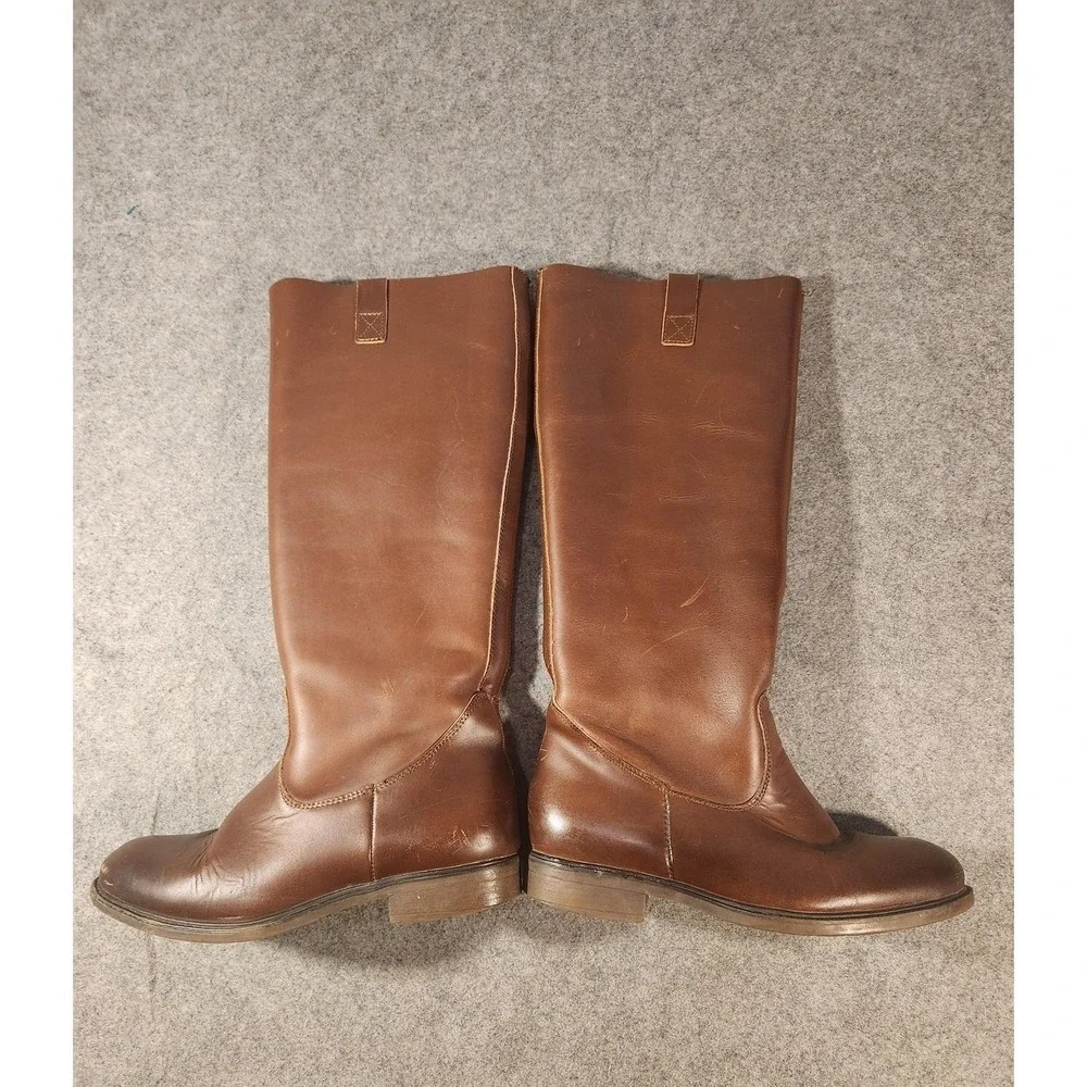 Harper Boots Womens Size 6.5 Brown Leather Knee High Riding‎ Equestrian